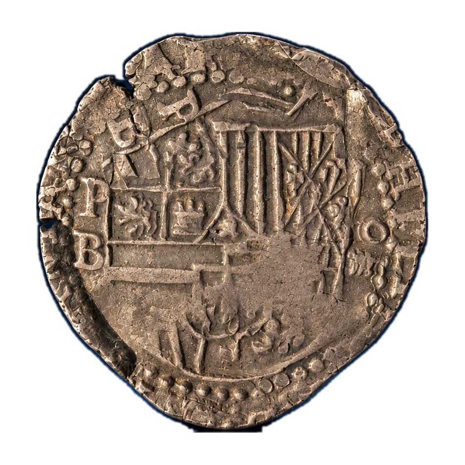 1578–95 Bolivia 4 Reales Philip II Silver Cob PCGS XF40