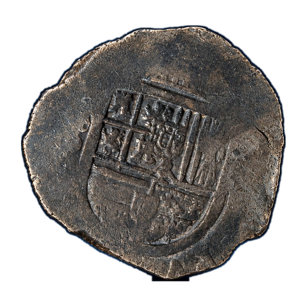 1622–65 Spain 8 Reales Philip IV Silver Cob NGC VF Details — Corrosion