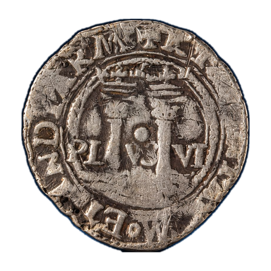 1554–56 Mexico 1 Real Charles & Joanna NGC VF Details — Cleaned