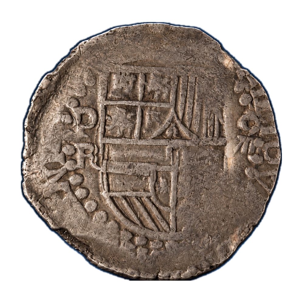 1603–12 Bolivia 8 Reales Philip III Silver Cob NGC XF40