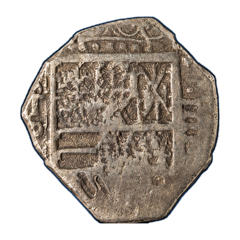 1615–21 Spain Toledo 4 Reales Philip III Silver Cob NGC XF45