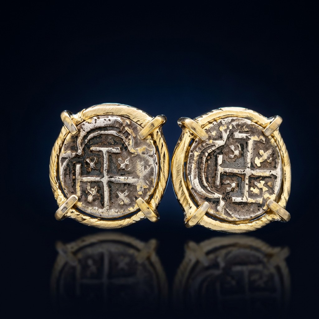 Atocha Coin Earrings No. 115