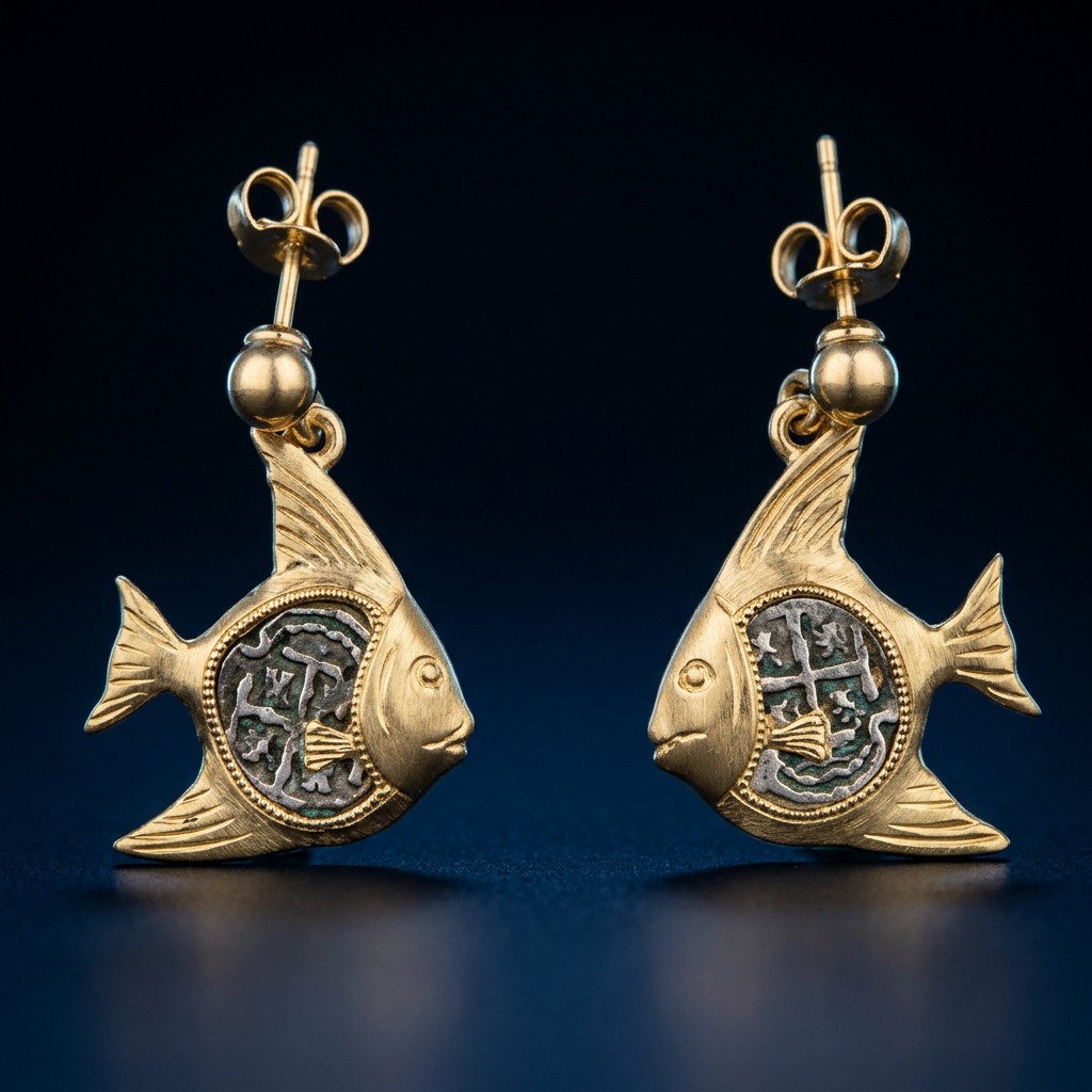 Atocha Coin Earrings No. 328