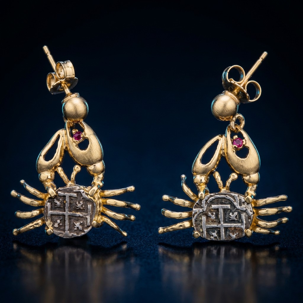 Atocha Coin Earrings No. 330