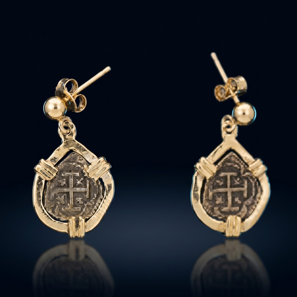 Atocha Coin Earrings No. 751