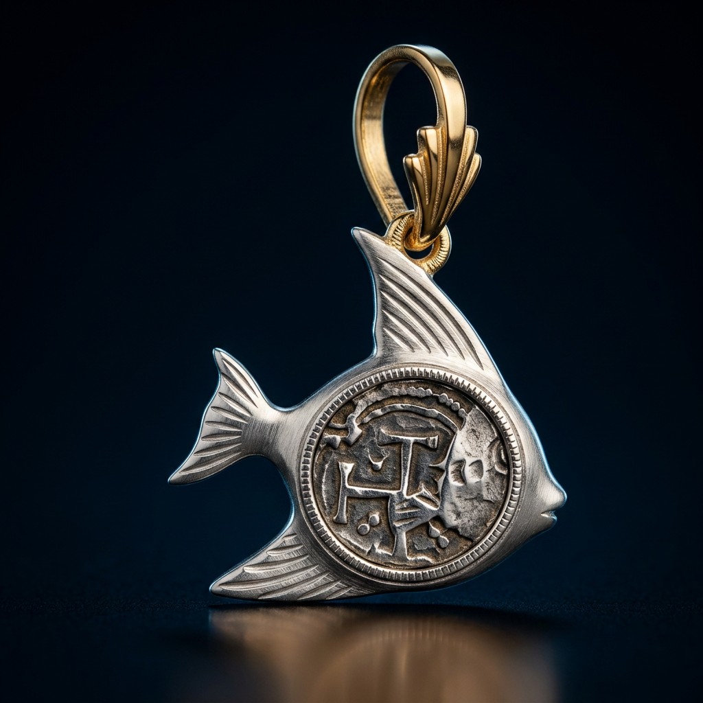 Atocha Coin Pendant No. 328 — gold frame